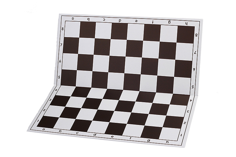Plastic šachmatų lenta, sulankstomas, white/black