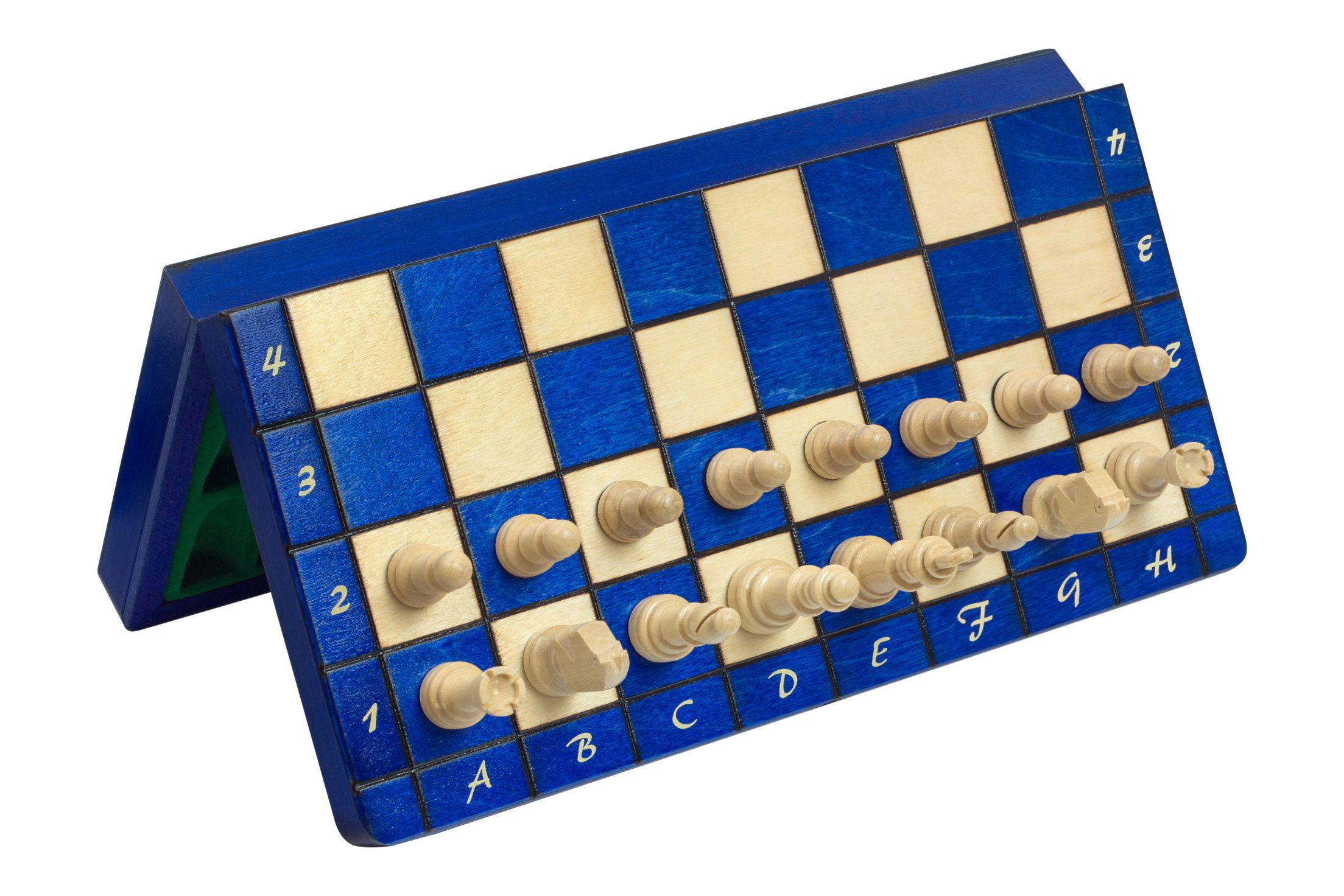 MAGNETIC mažas, su dėklu figūroms, blue