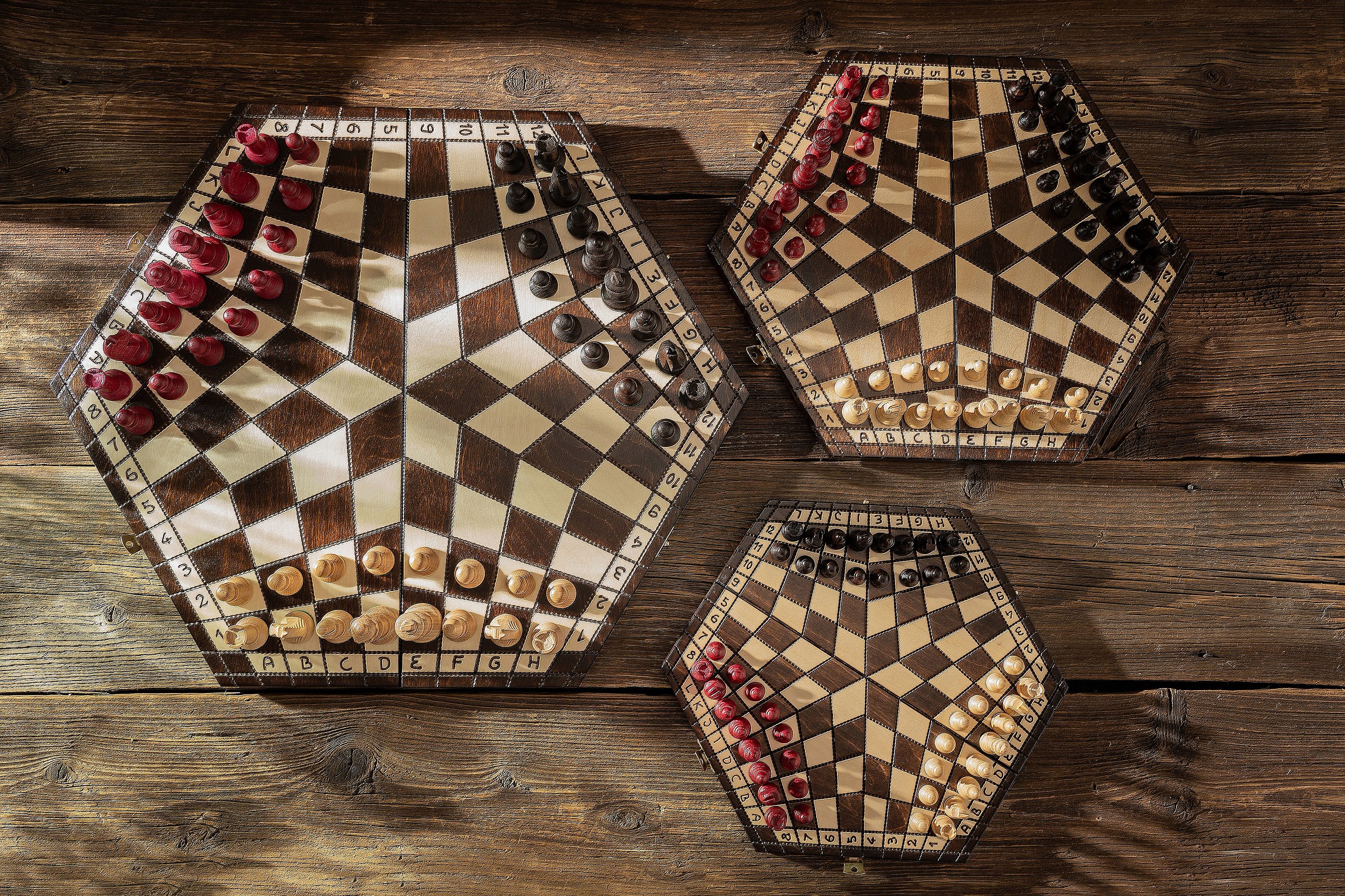 FOR THREE PLAYERS - vidutinis šachmatų rinkinys
