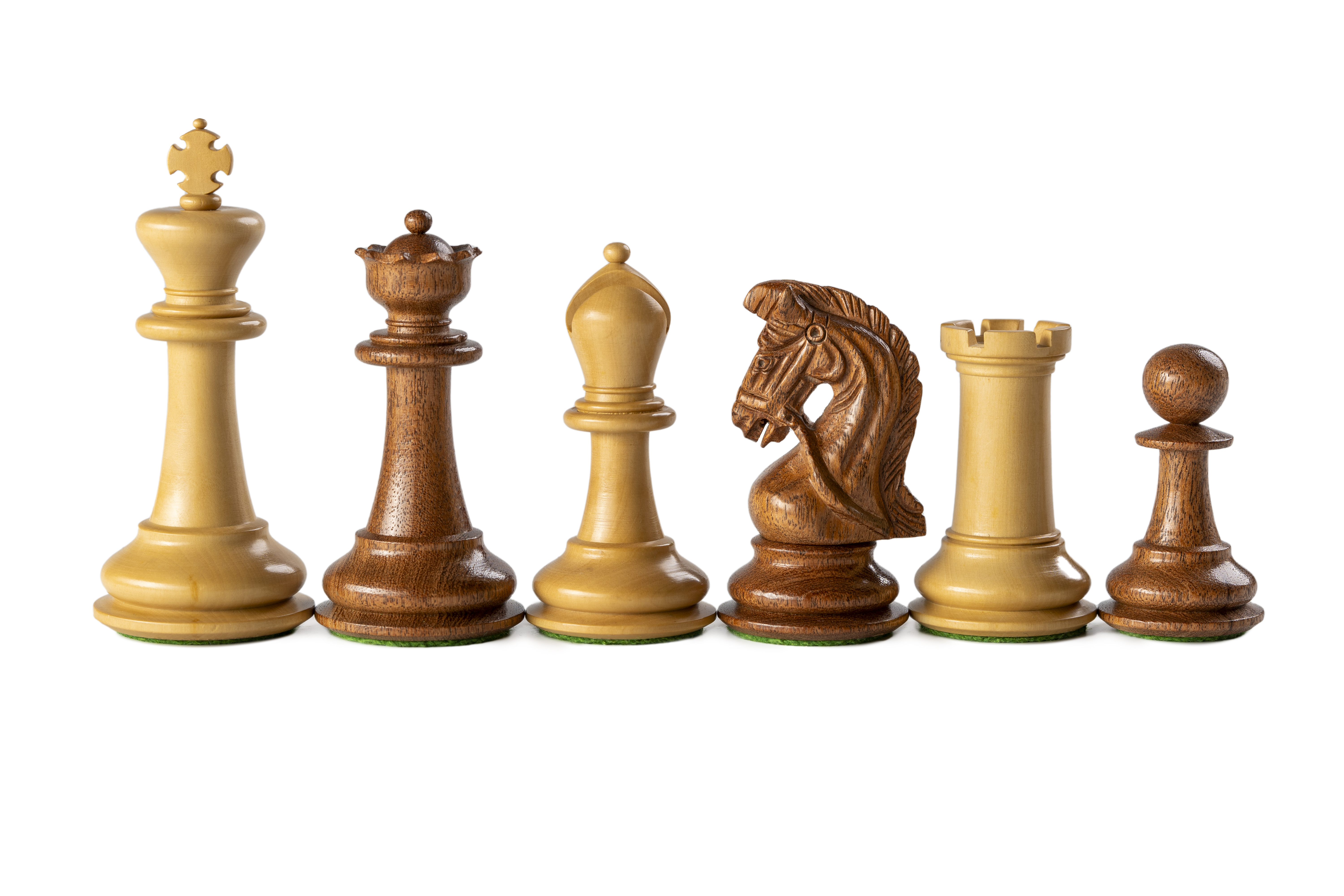 Sultan Acacia/Boxwood 3,75" šachmatų figūros