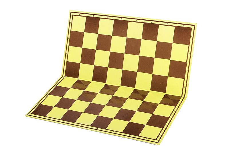Cardboard šachmatų lenta, yellow/brown