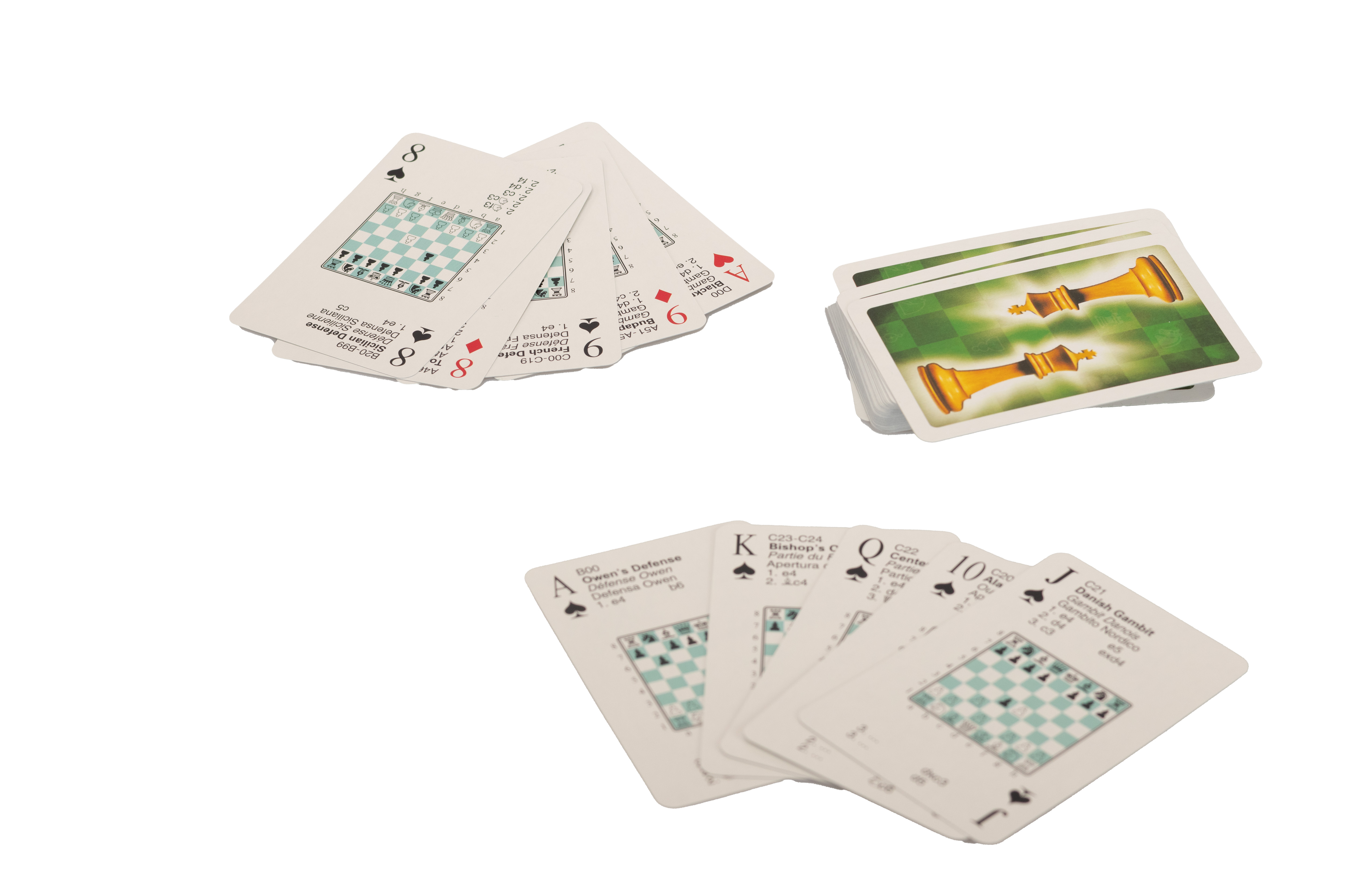 Chess playing cards - find out the most popular debuts!