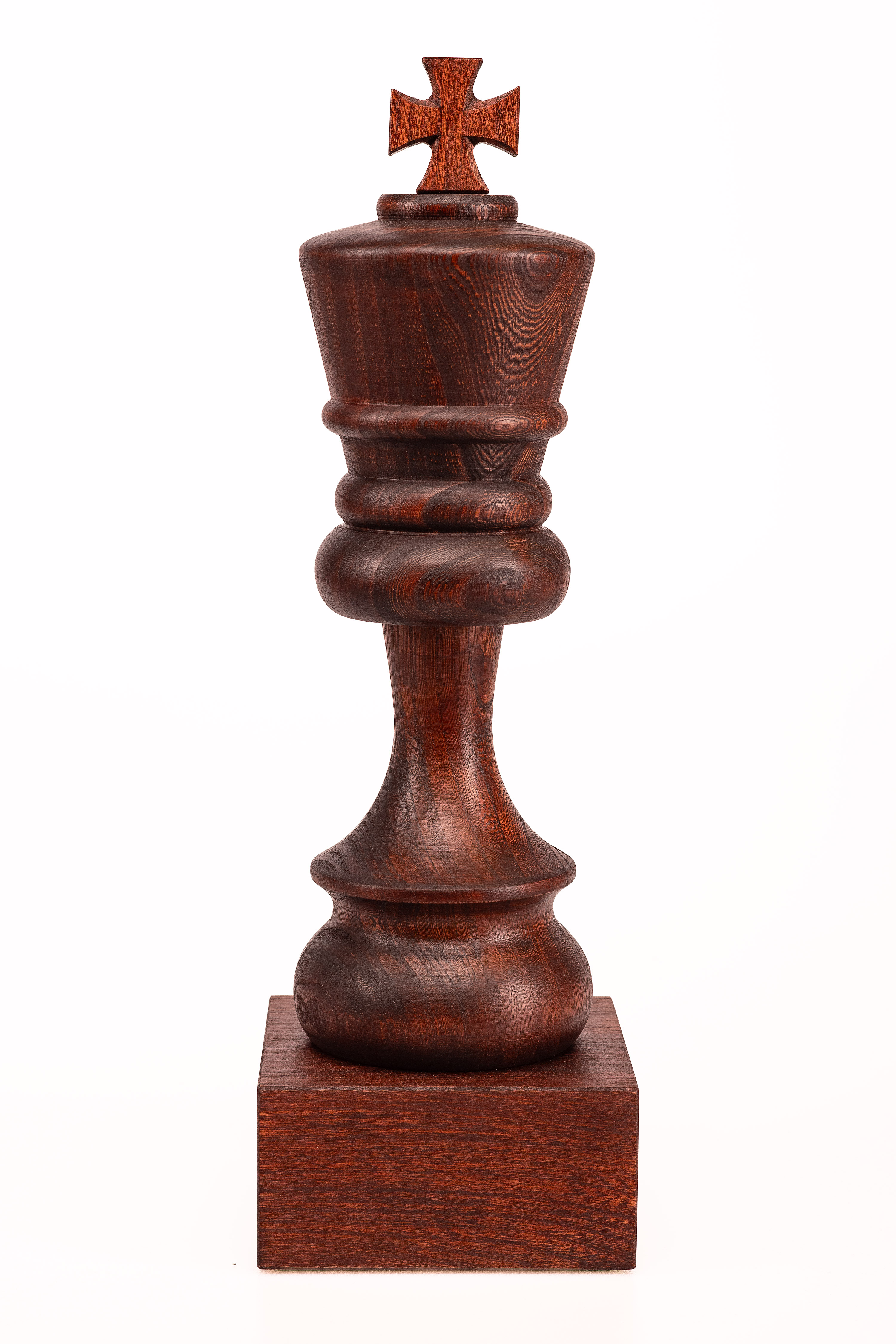 Wooden Chess Trophie - Black King (37 cm height)