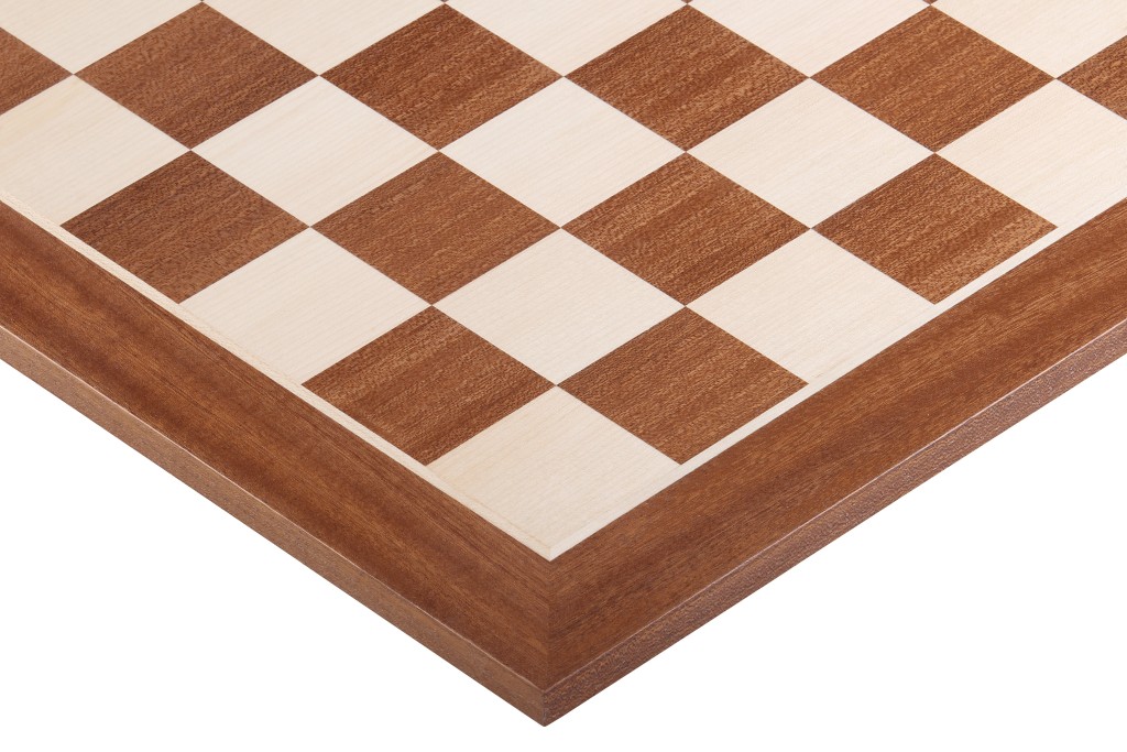 šachmatų lenta No 4 (be koordinačių) mahogany/sycamore