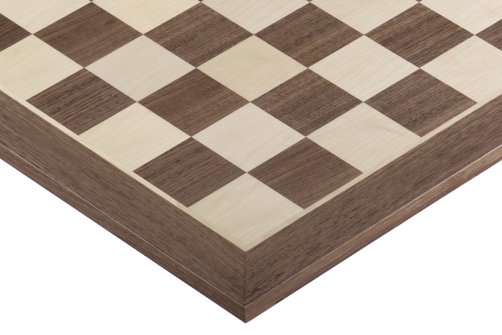 šachmatų lenta No. 4 (be koordinačių) walnut/maple