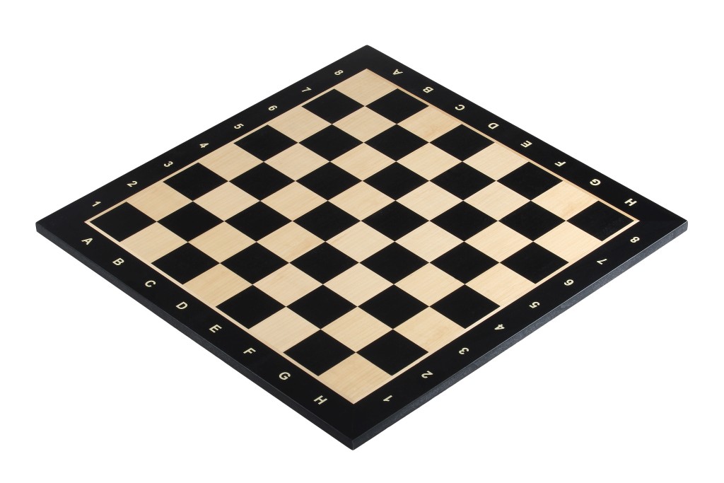 šachmatų lenta no. 4+ (with description) ebonised (marquetry)