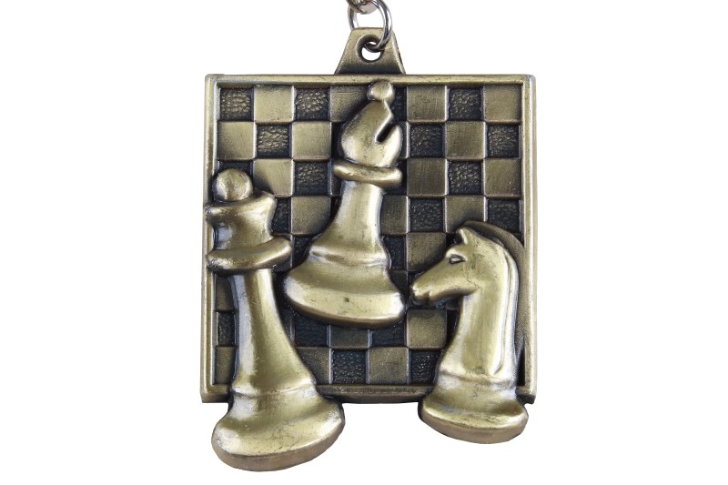 Chess Award - Square Medal Gold