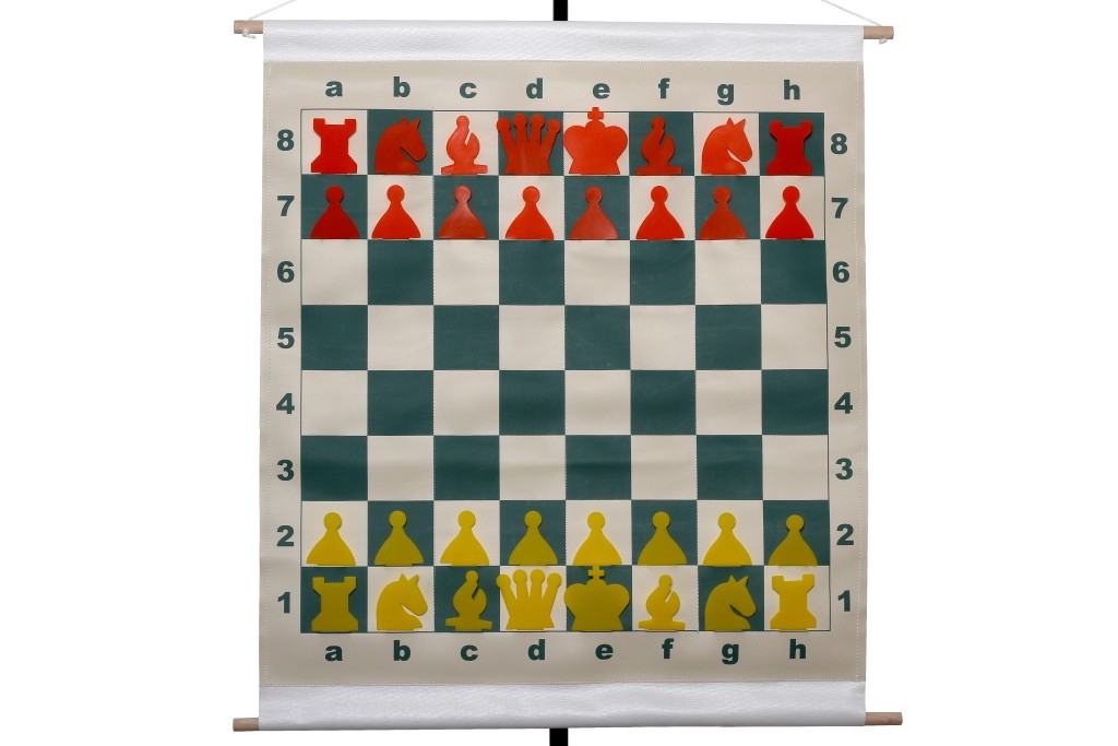 Slotted Roll-up Demonstration šachmatų rinkinys 27" (68 cm) - board + pieces + bag