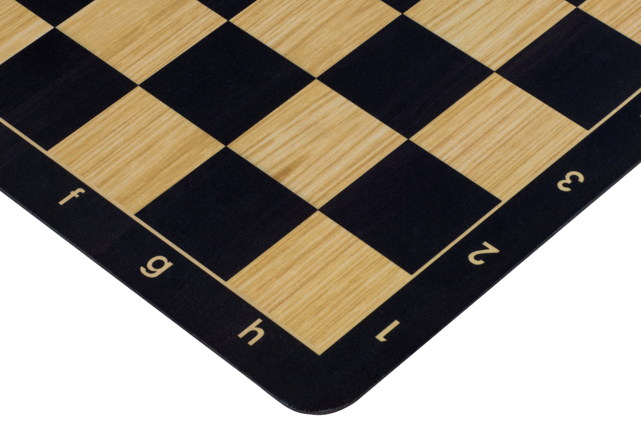 Black Roll-up šachmatų lenta no. 6 (51 cm), non-slip bottom