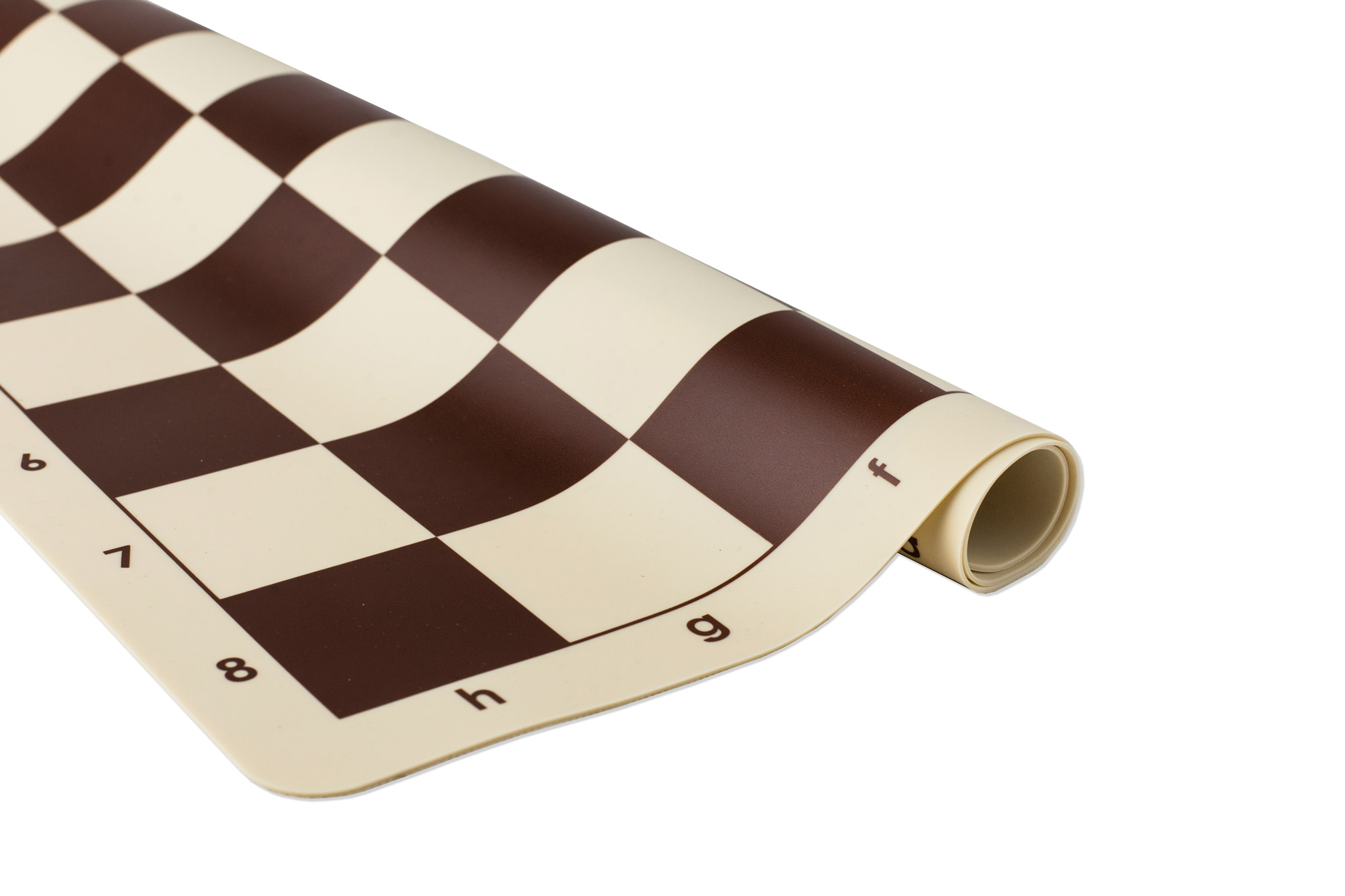 Silicone šachmatų lenta, 20" x 20" with 2-1/4" square - BROWN