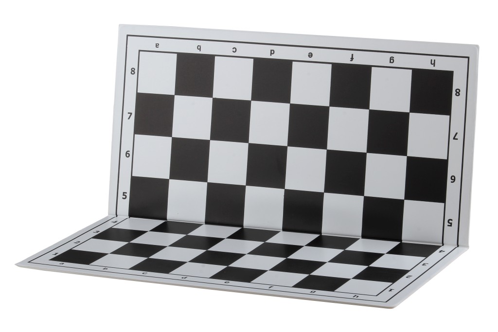 Plastic sulankstomas šachmatų lenta No. 4, white and black