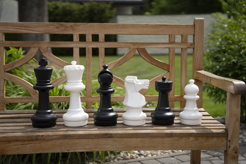 Garden Middle šachmatų rinkinys With Plastic Board