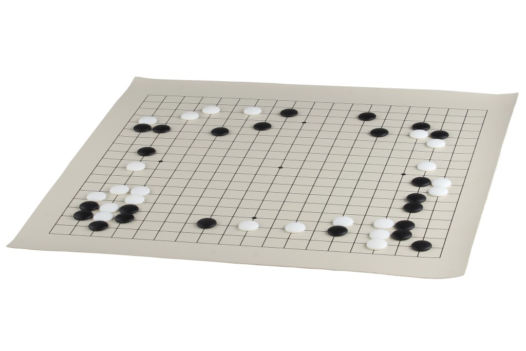 Go rinkinys - 19x19 rolling vinyl board + Go akmenys